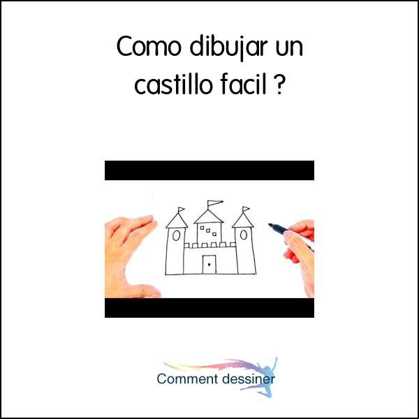 Como dibujar un castillo facil